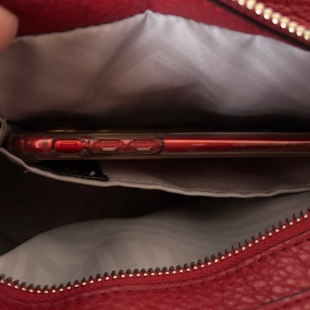 Rebecca Minkoff Micro Regan Satchel Scarlett - Picture 10 of 15